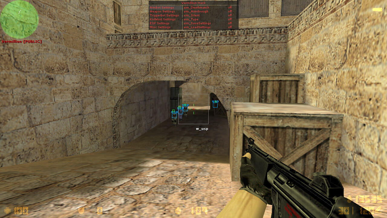CS 1.6 с читами внутри